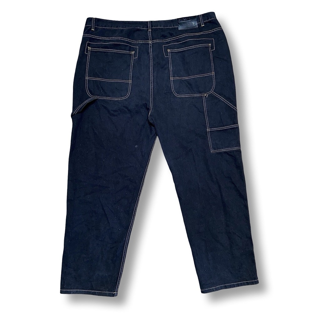 Game Time Jeans Carpenter Black Mens 46x32 Skater Y2K Super Baggy JNCO-Style